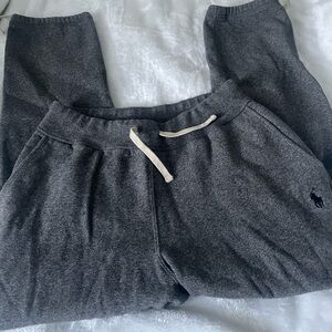 Vintage Polo By Ralph Lauren Sweatpants Mens Small Grey Heather Fleece Joggers